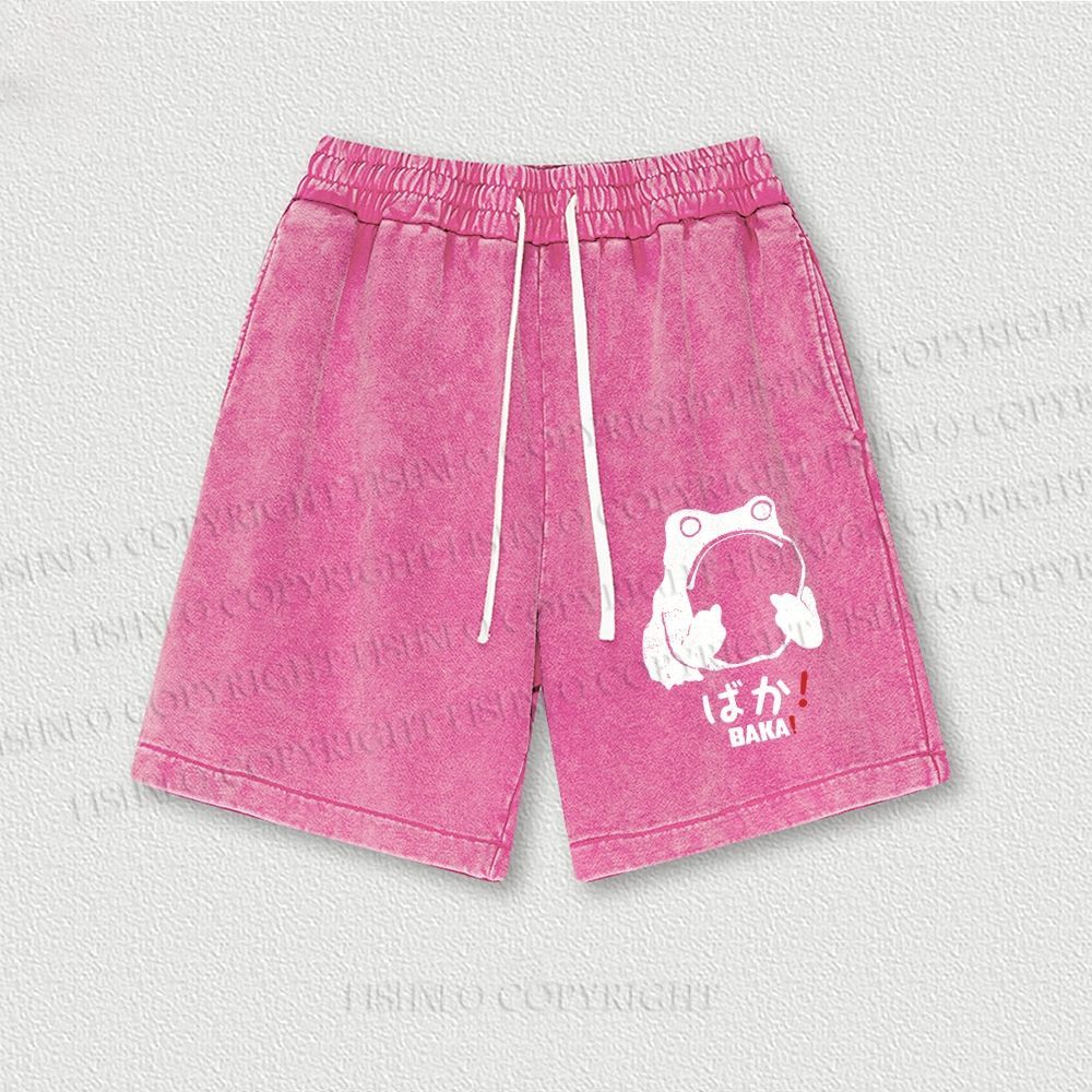 Stupid Frog Vintage Washed Vintage Shorts