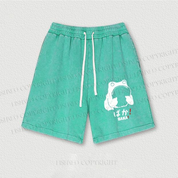 Stupid Frog Vintage Washed Vintage Shorts