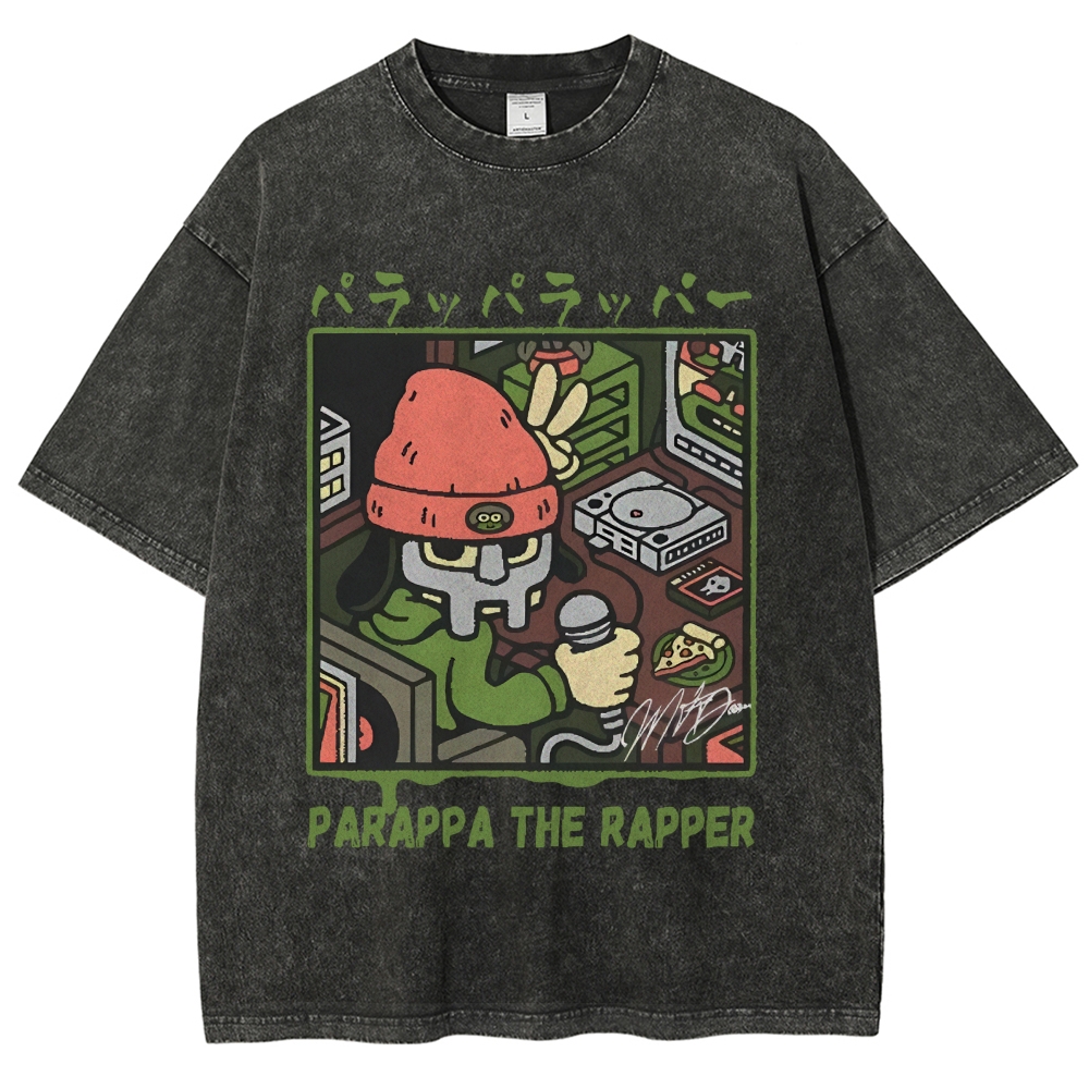 PaRappa the Rapper MF DOOM Vintage Wash Japanese Design T-Shirt