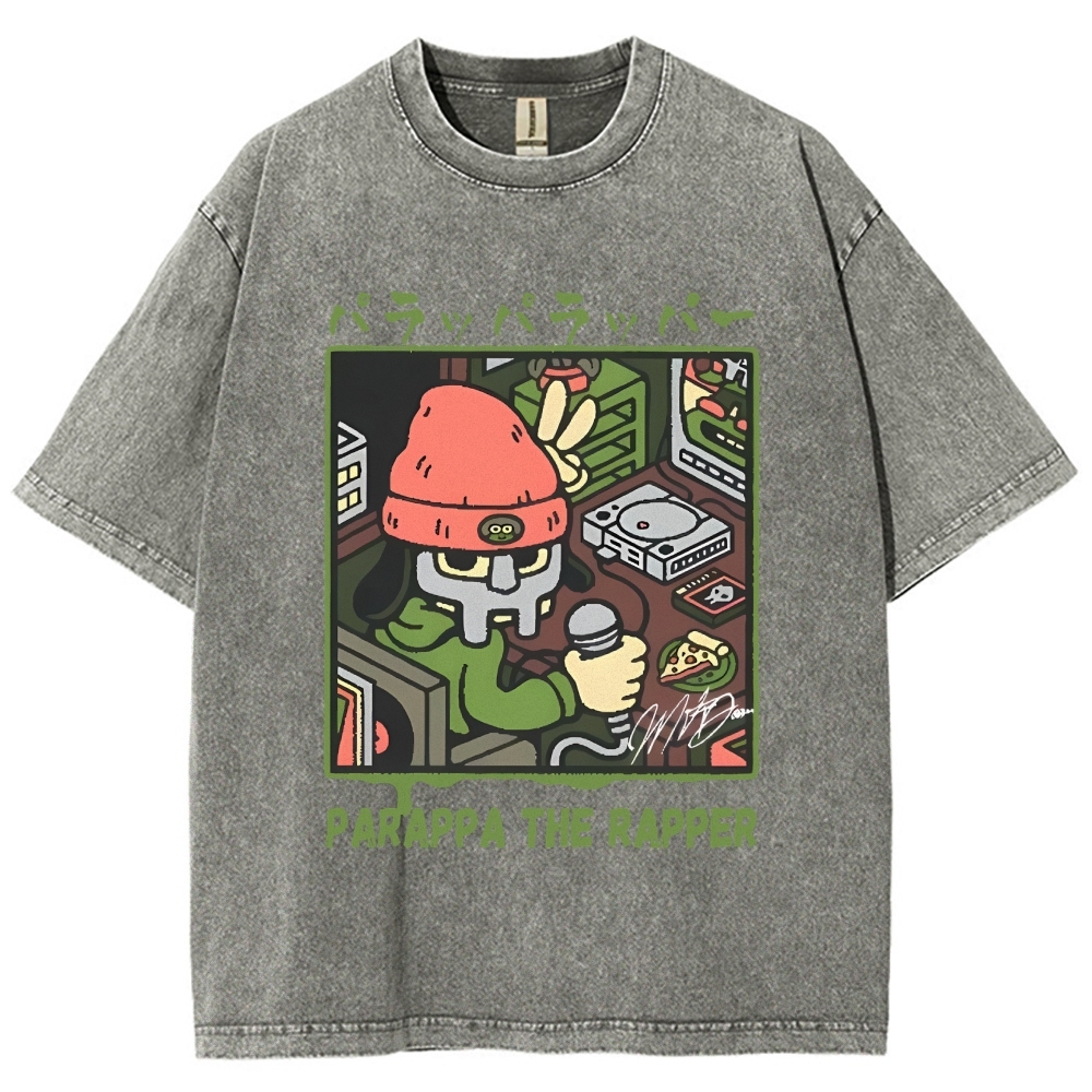 PaRappa the Rapper MF DOOM Vintage Wash Japanese Design T-Shirt