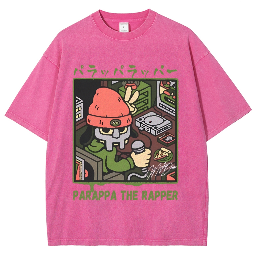 PaRappa the Rapper MF DOOM Vintage Wash Japanese Design T-Shirt