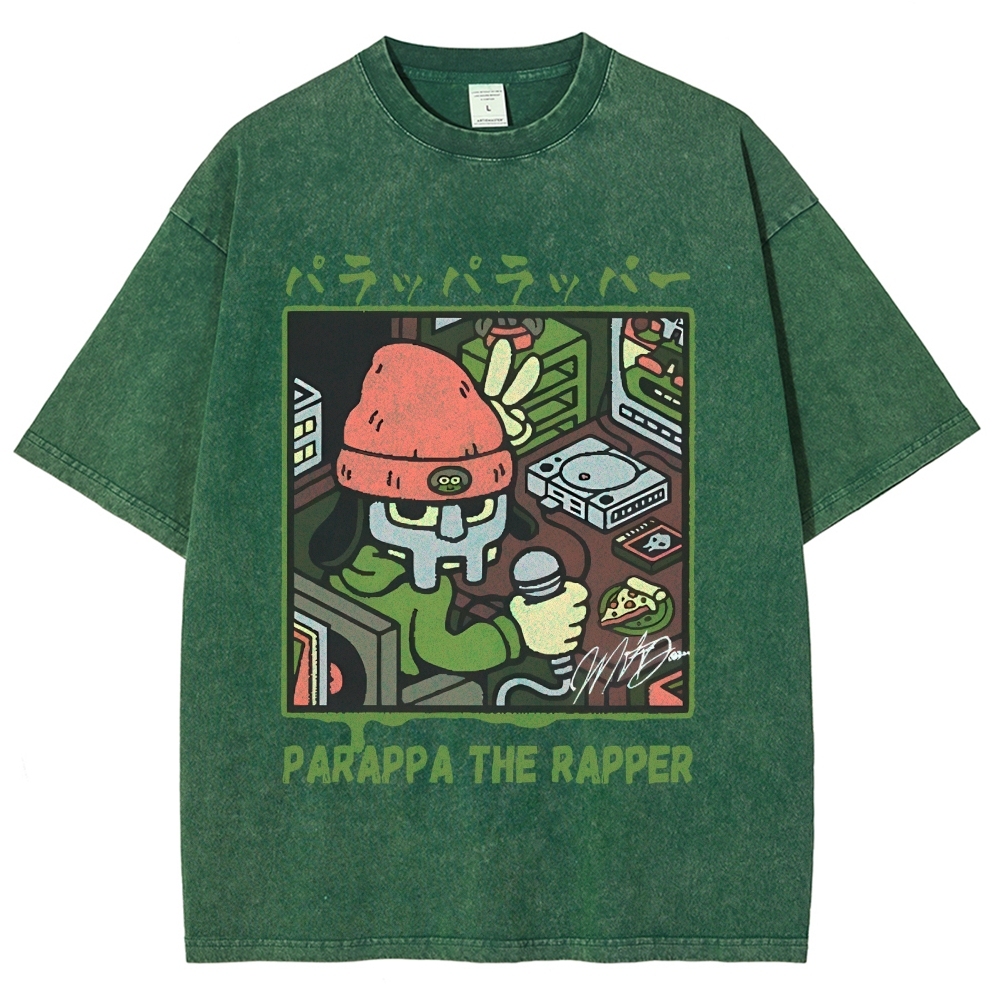 PaRappa the Rapper MF DOOM Vintage Wash Japanese Design T-Shirt