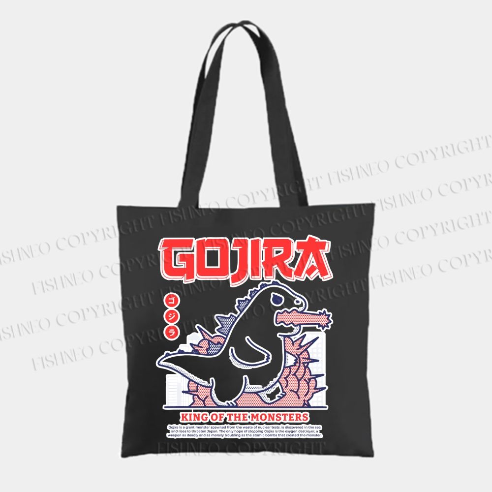 Rampaging Godzilla Tote Bag