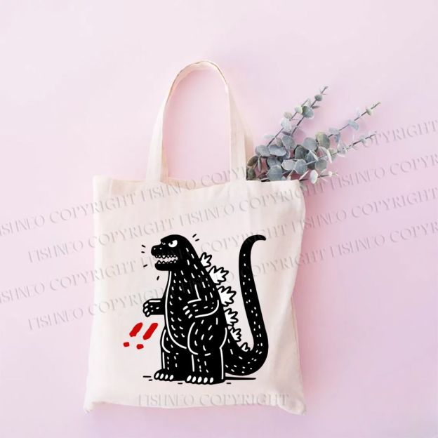 Godzilla Graffiti Tote Bag