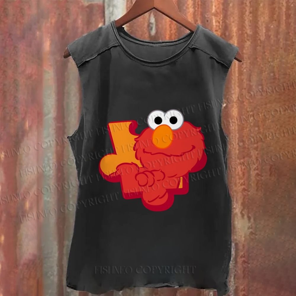 Vintage Sesame Street Washed Tank Top