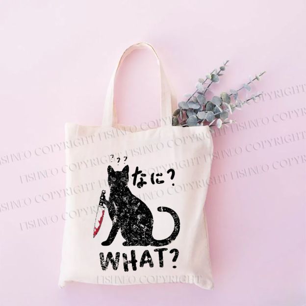 Fierce Cat Vintage Tote Bag