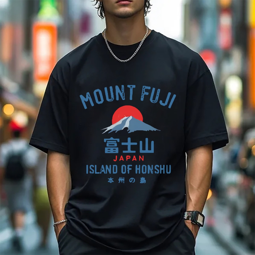 Mountain Fuji Japanese Style Classic Tee