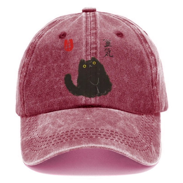 Black Civet Cat Washed Cap