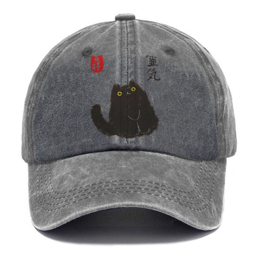 Black Civet Cat Washed Cap