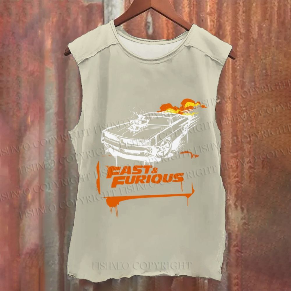 Vintage Fast & Furious Washed Tank Top