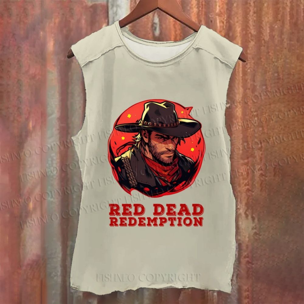 Vintage Red Dead Redemption Washed Tank Top