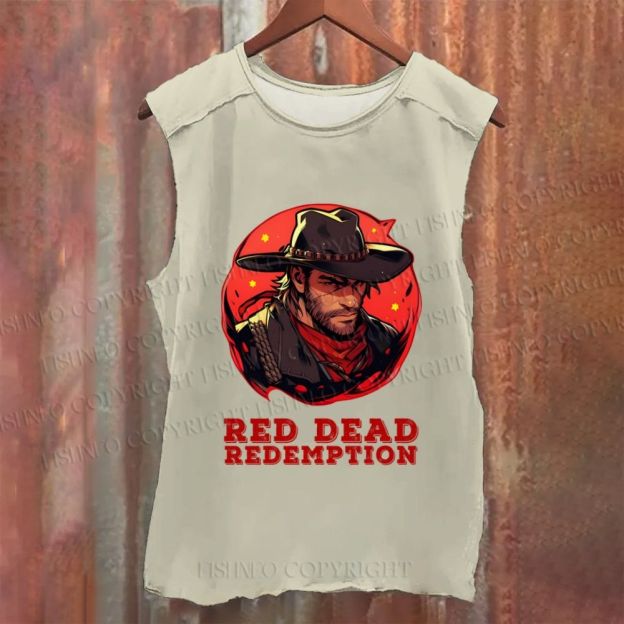 Vintage Red Dead Redemption Washed Tank Top