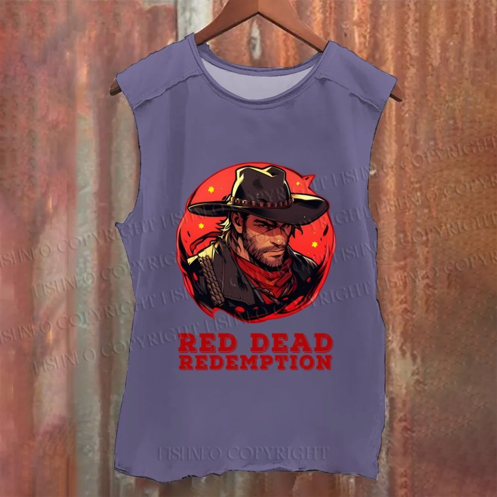 Vintage Red Dead Redemption Washed Tank Top