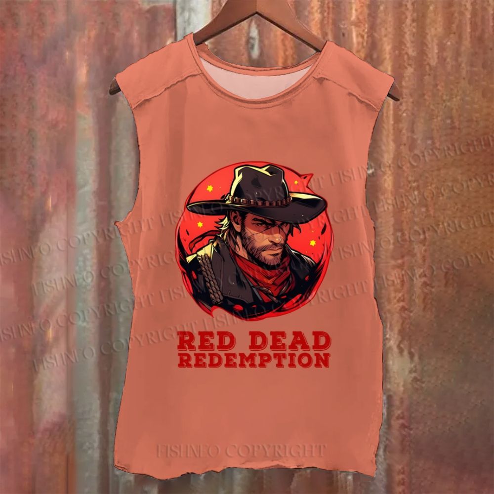 Vintage Red Dead Redemption Washed Tank Top