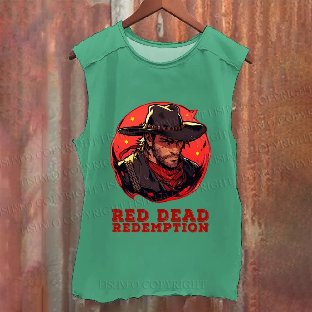 Vintage Red Dead Redemption Washed Tank Top