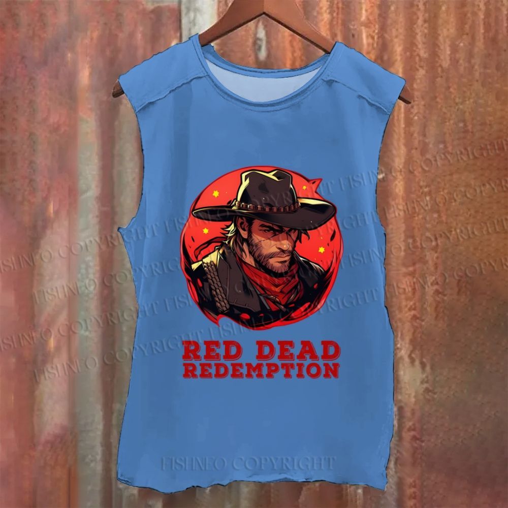 Vintage Red Dead Redemption Washed Tank Top