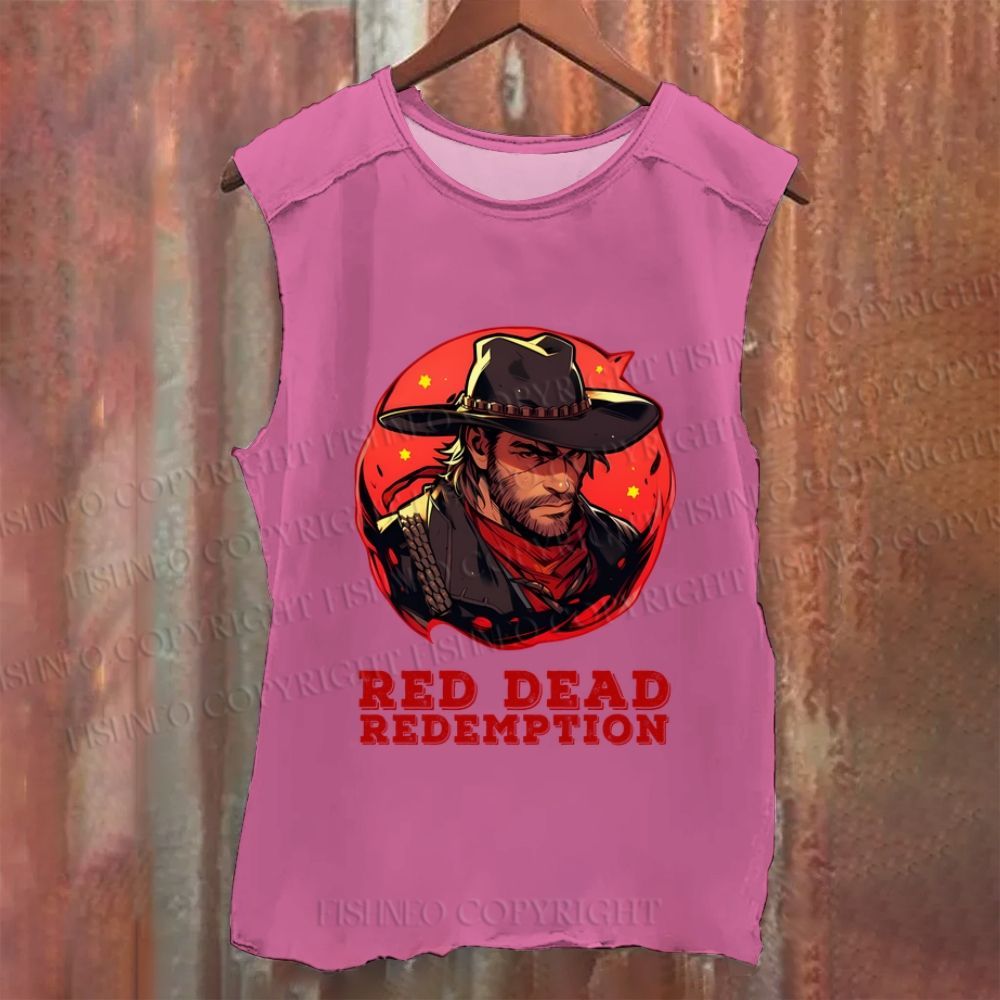 Vintage Red Dead Redemption Washed Tank Top
