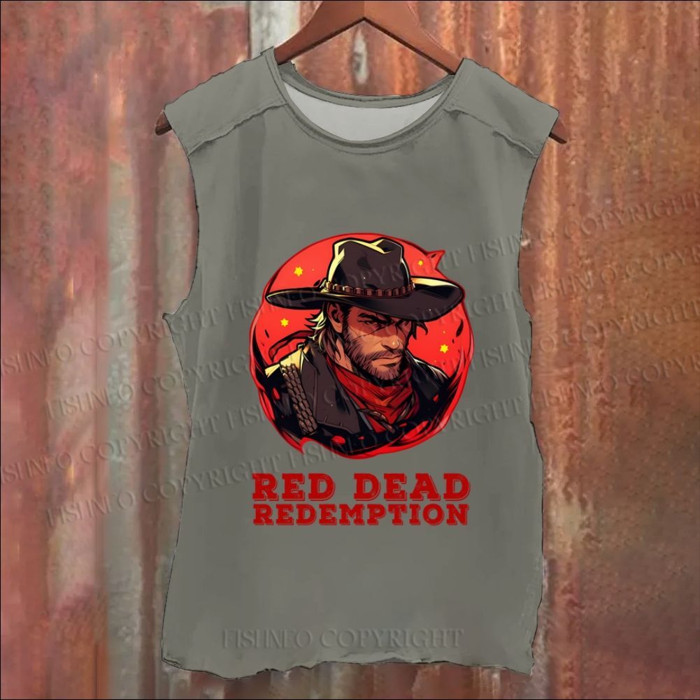 Vintage Red Dead Redemption Washed Tank Top