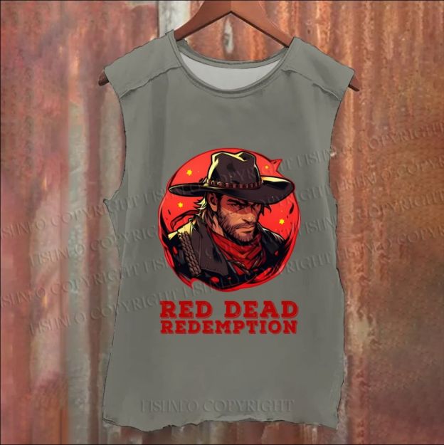 Vintage Red Dead Redemption Washed Tank Top