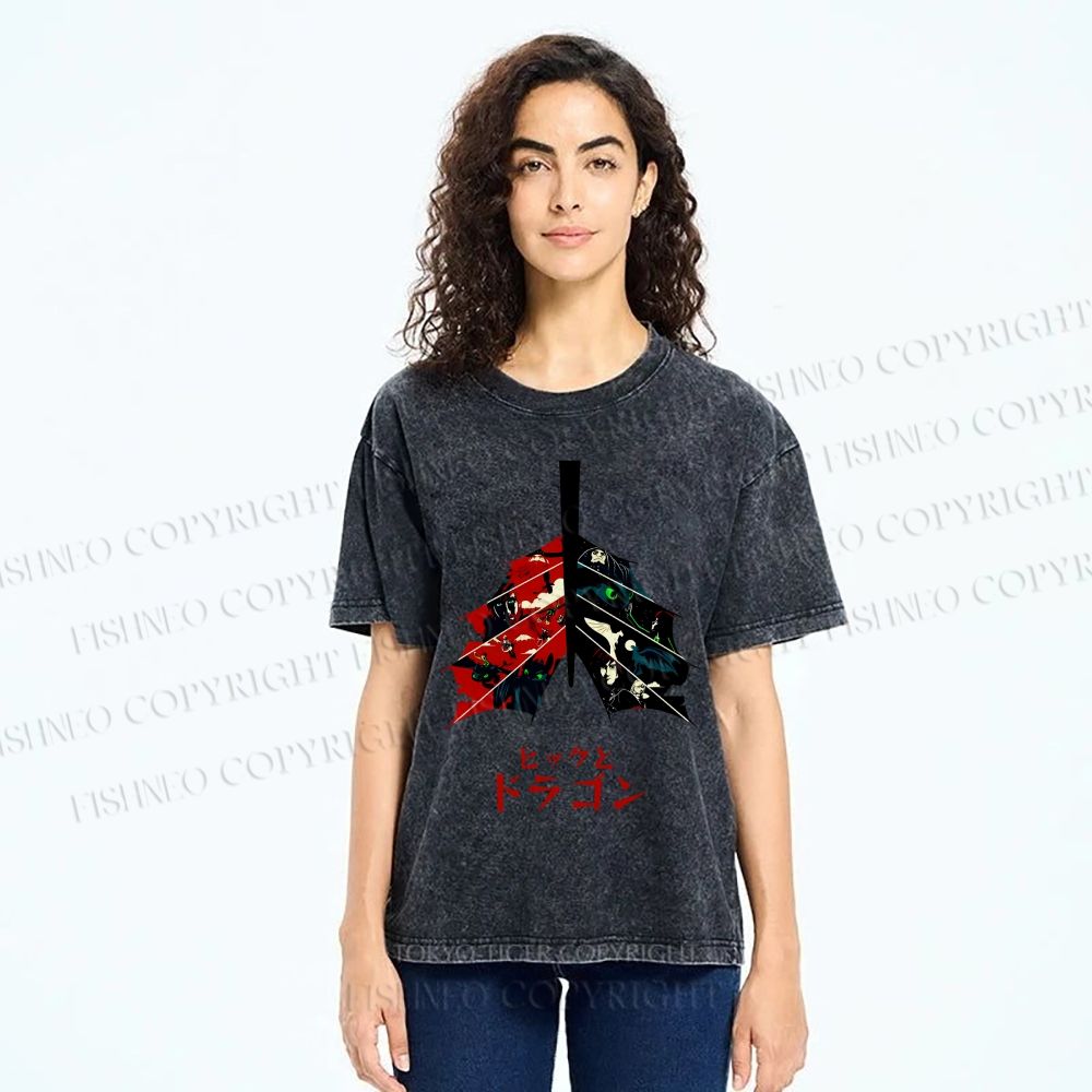 Unisex How to Train Your Dragon Printed Washed Tee
