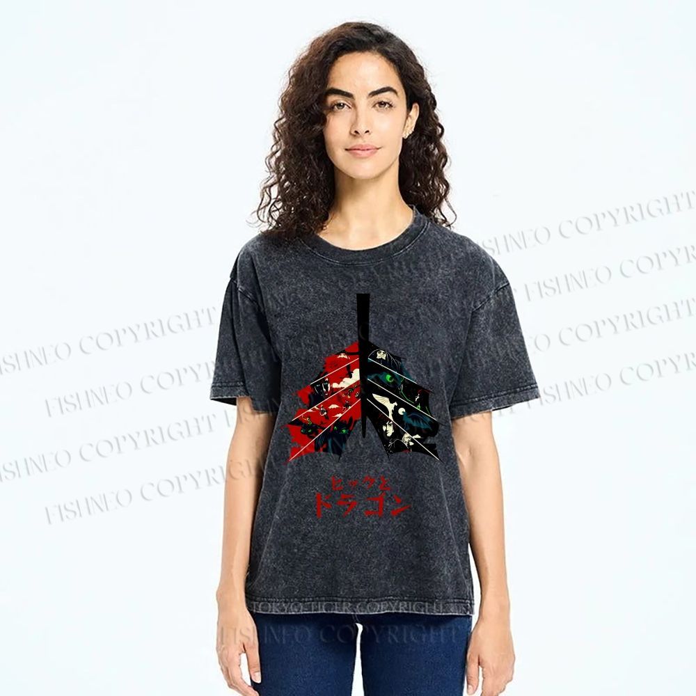 Unisex How to Train Your Dragon Printed Washed Tee