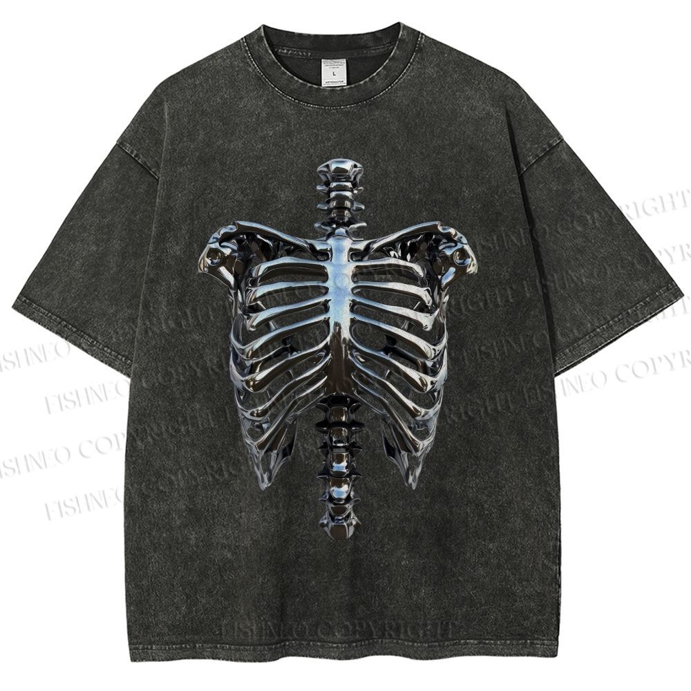 Unisex Hajime Sorayama Rib Printed Washed Tee
