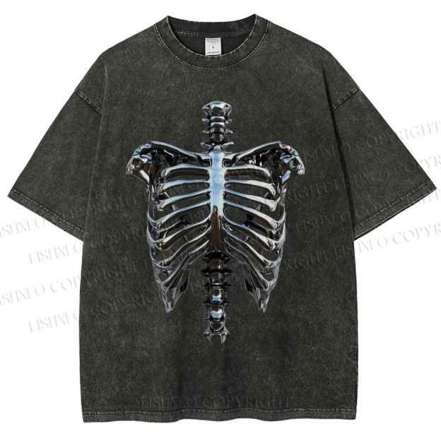Unisex Hajime Sorayama Rib Printed Washed Tee