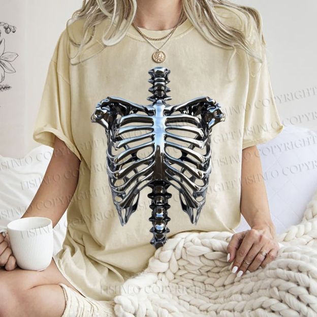 Unisex Hajime Sorayama Rib Printed Washed Tee