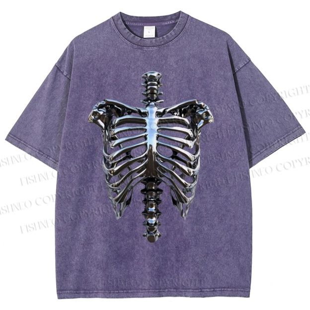Unisex Hajime Sorayama Rib Printed Washed Tee