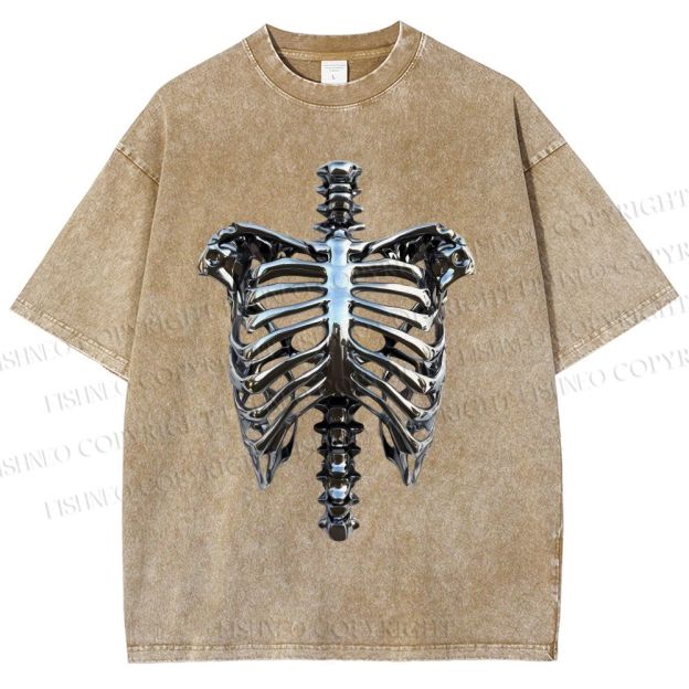 Unisex Hajime Sorayama Rib Printed Washed Tee