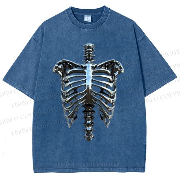 Unisex Hajime Sorayama Rib Printed Washed Tee