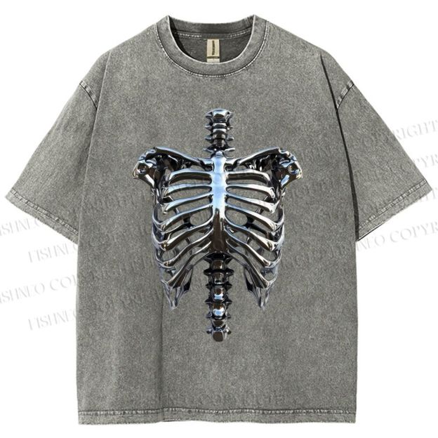 Unisex Hajime Sorayama Rib Printed Washed Tee