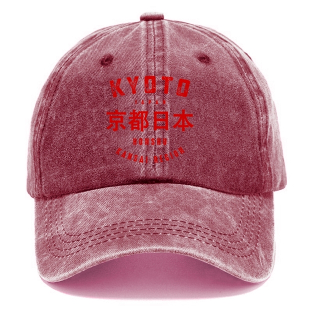  Kyoto City Japan Vintage Washed Cap