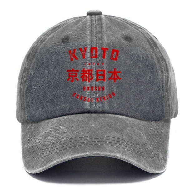  Kyoto City Japan Vintage Washed Cap