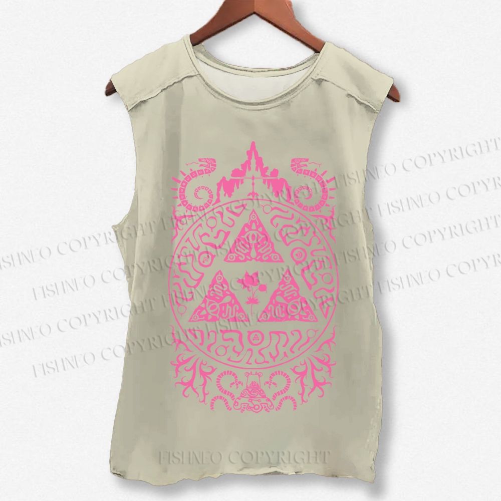 Unisex The Legend of Zelda Printed Washed Tank Top