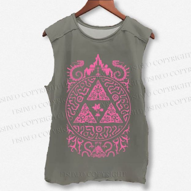 Unisex The Legend of Zelda Printed Washed Tank Top