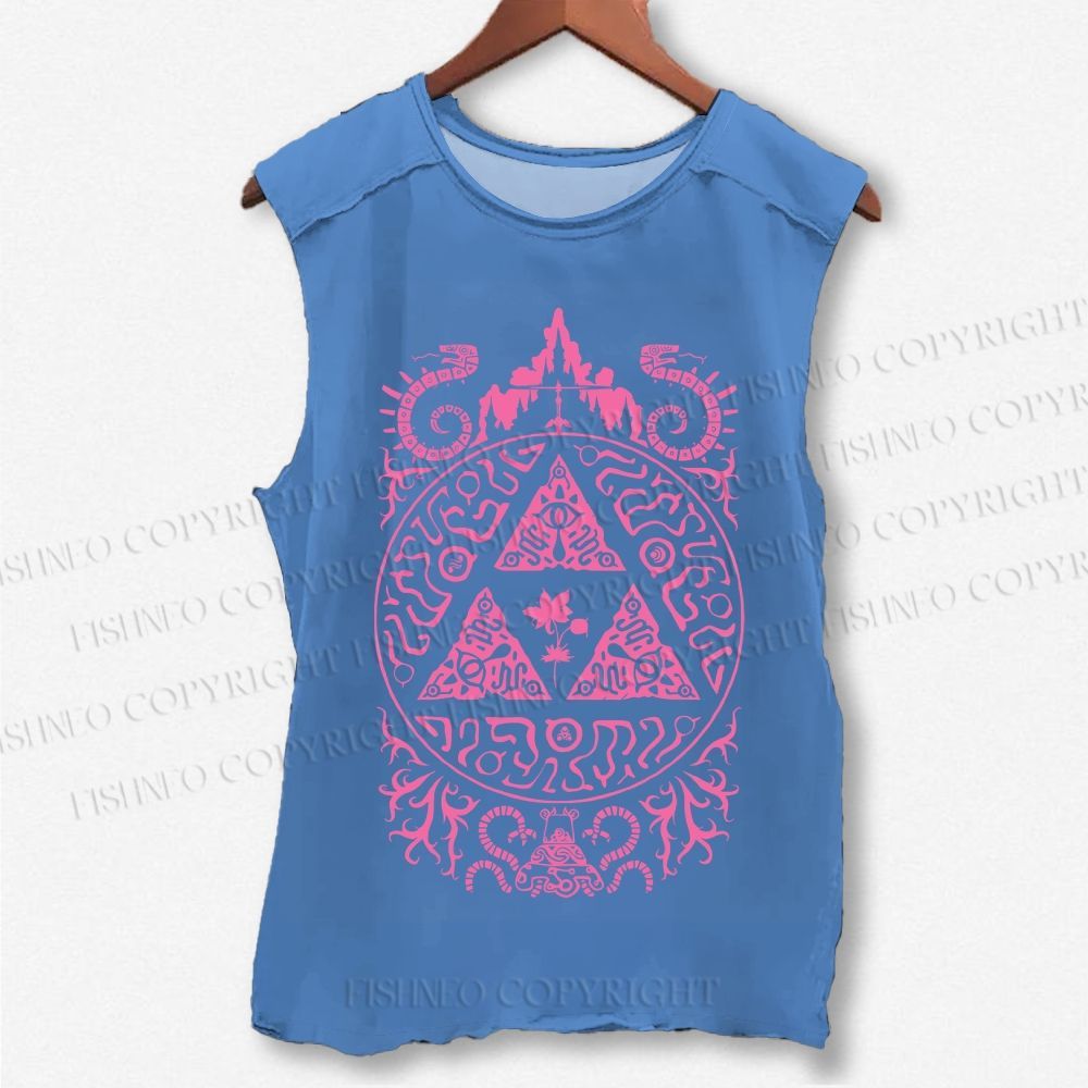 Unisex The Legend of Zelda Printed Washed Tank Top