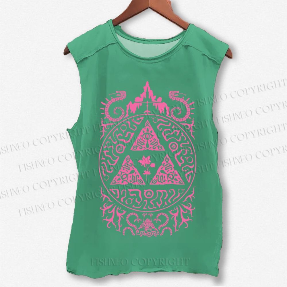 Unisex The Legend of Zelda Printed Washed Tank Top