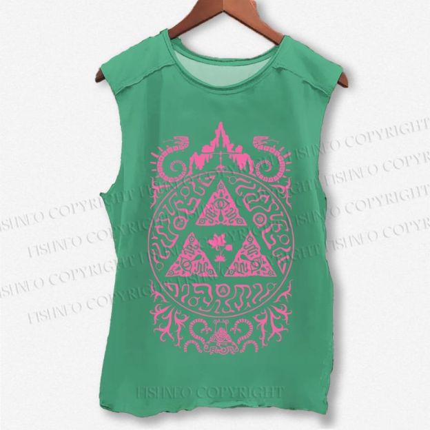 Unisex The Legend of Zelda Printed Washed Tank Top