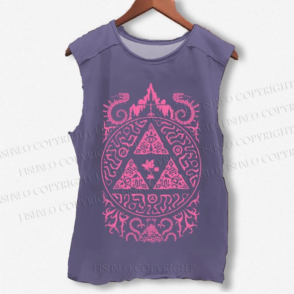 Unisex The Legend of Zelda Printed Washed Tank Top