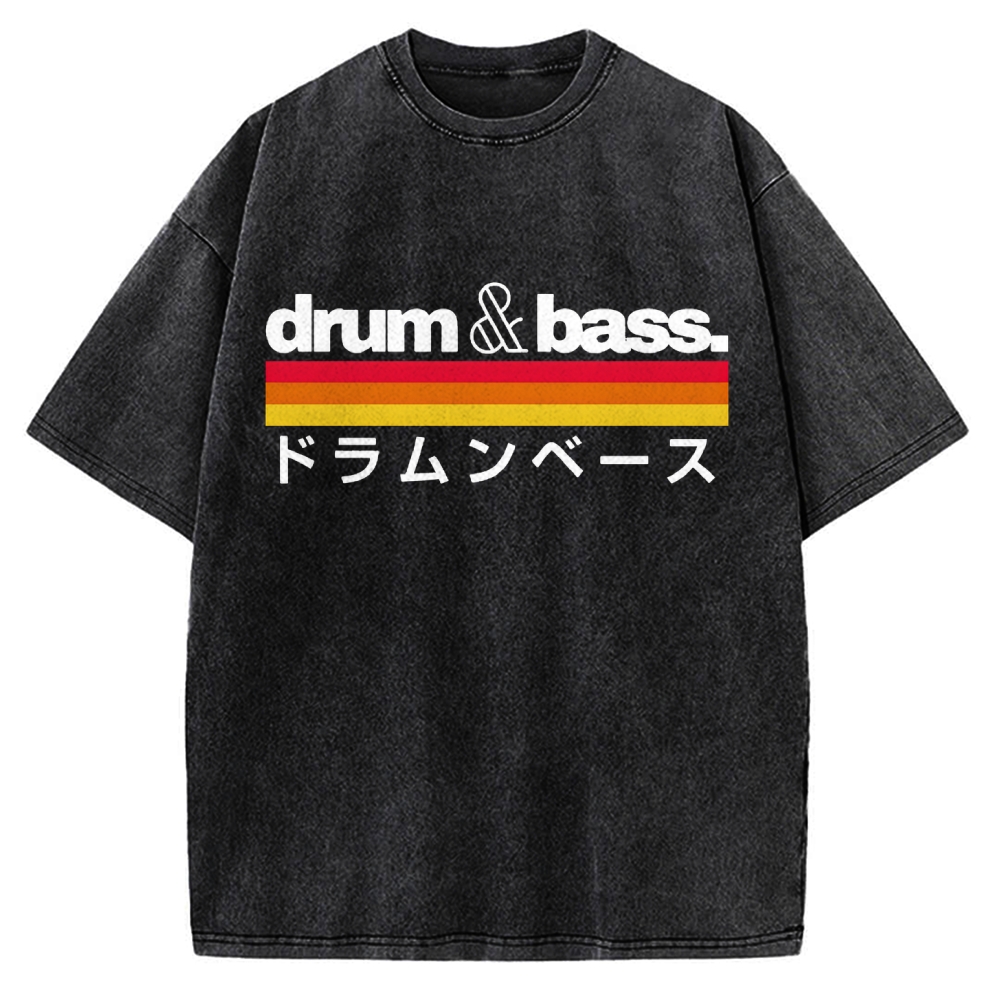 Japan Drum And Bass Vintage Washed T-shirt