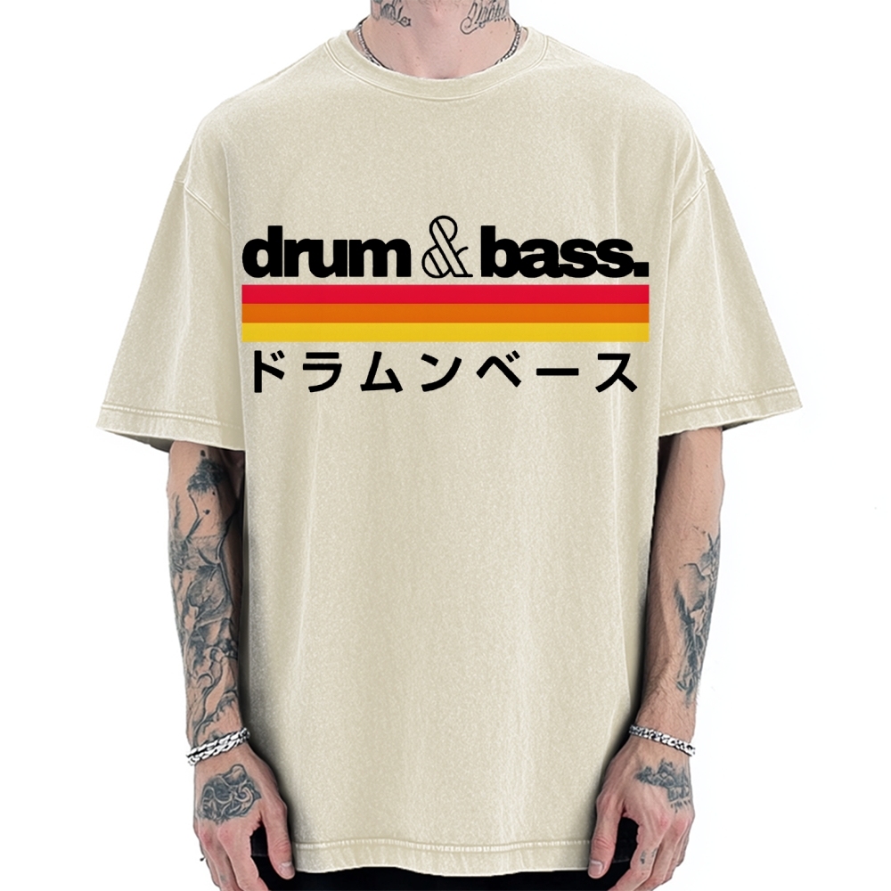 Japan Drum And Bass Vintage Washed T-shirt