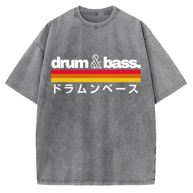 Japan Drum And Bass Vintage Washed T-shirt