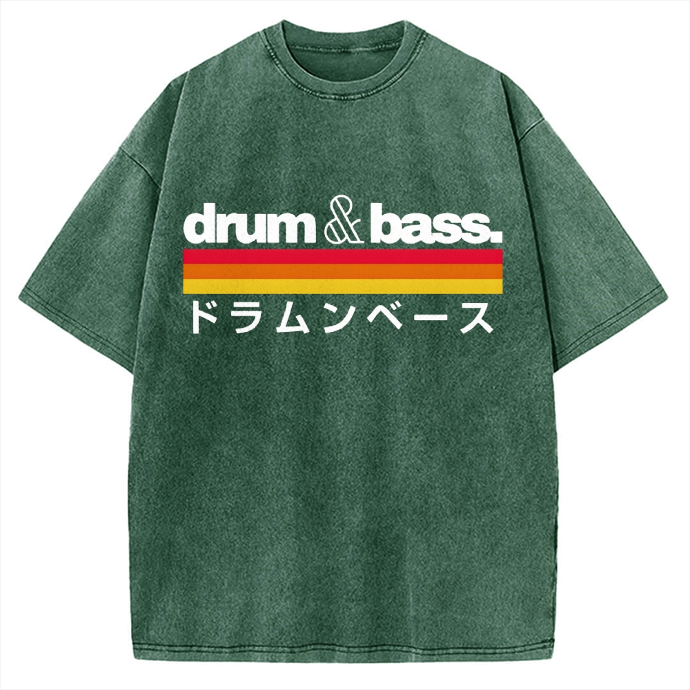 Japan Drum And Bass Vintage Washed T-shirt