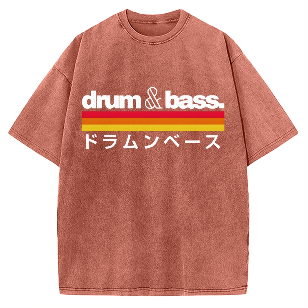 Japan Drum And Bass Vintage Washed T-shirt