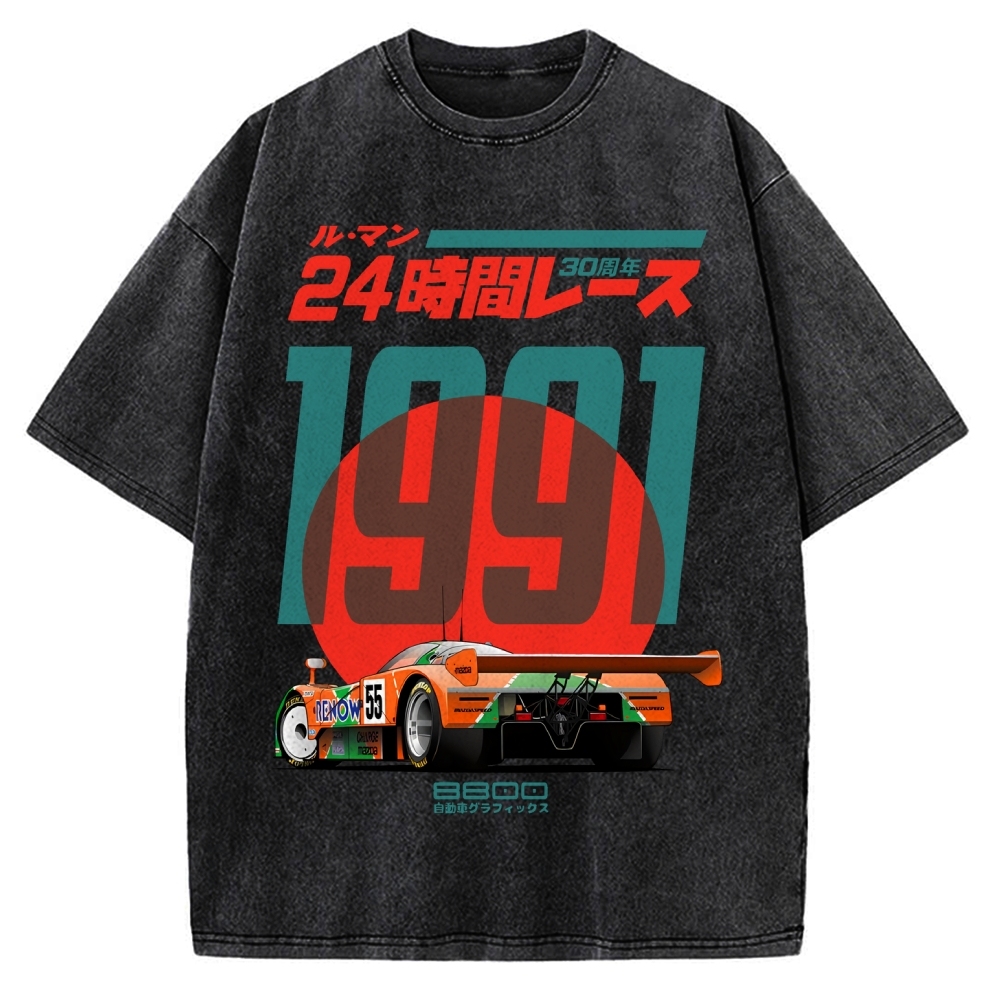 24-hour Racing Japanese Vintage Washed T-shirt