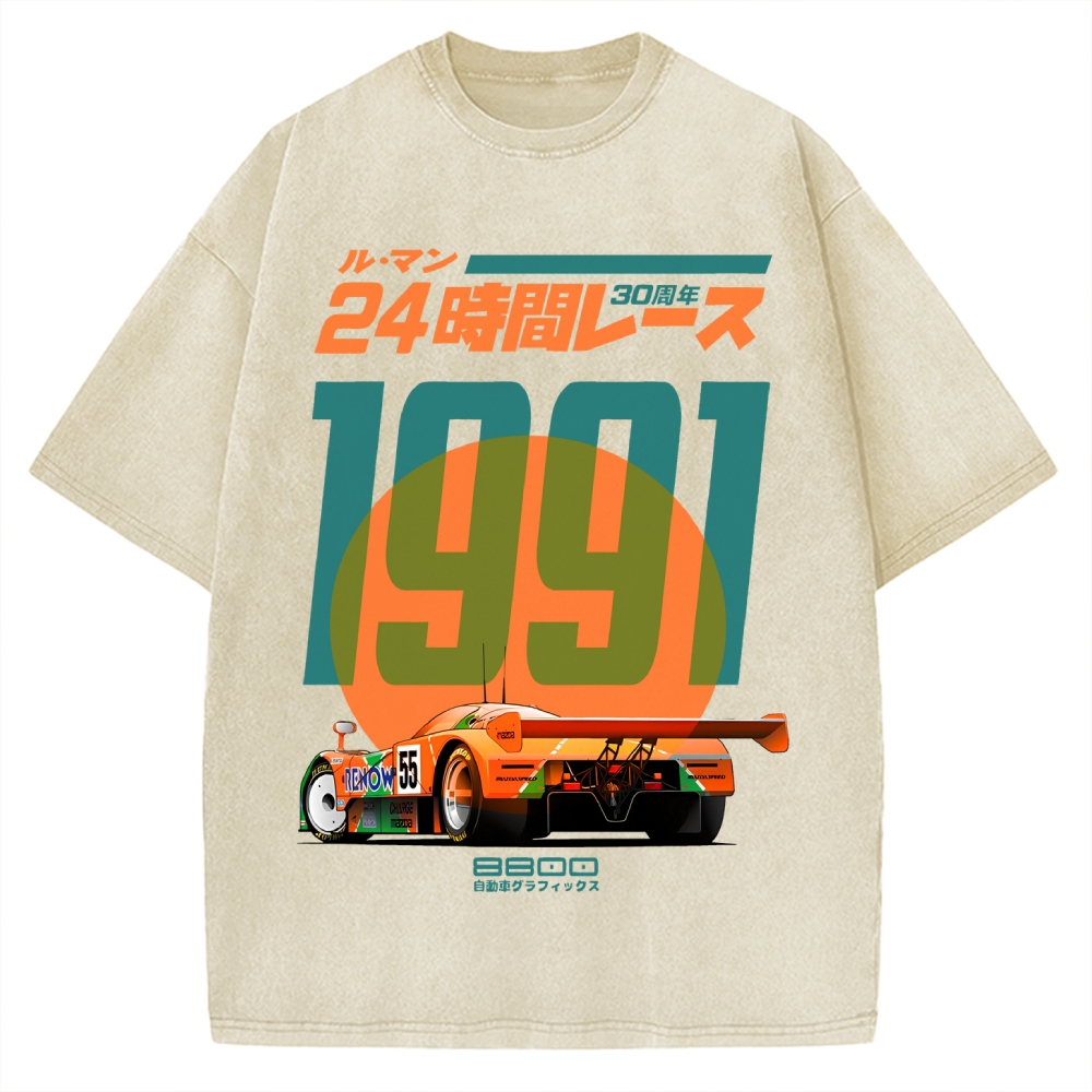 24-hour Racing Japanese Vintage Washed T-shirt