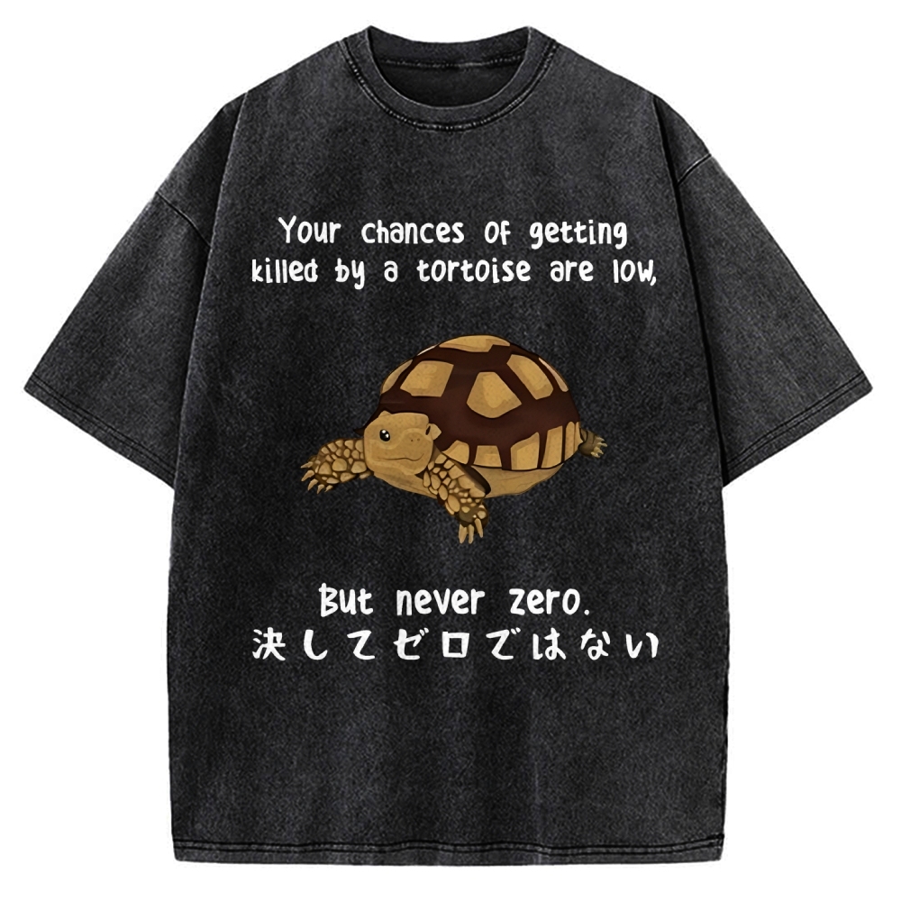 Funny Turtle Jokes Vintage Washed T-shirt
