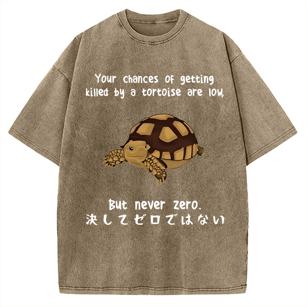 Funny Turtle Jokes Vintage Washed T-shirt