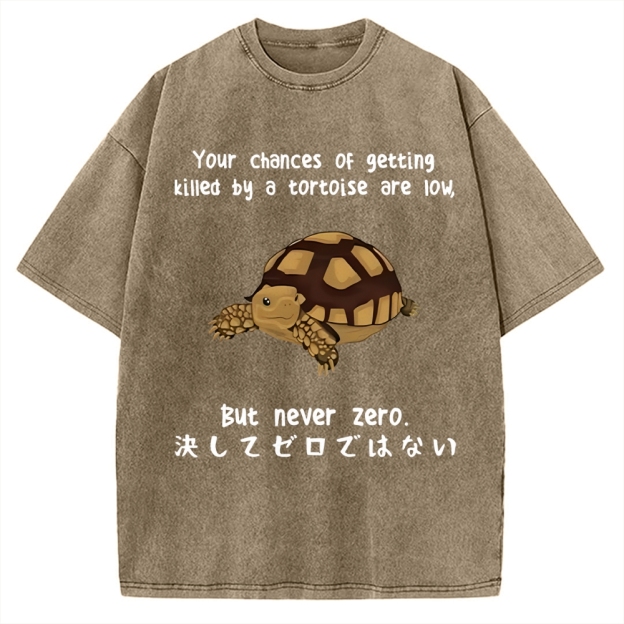 Funny Turtle Jokes Vintage Washed T-shirt